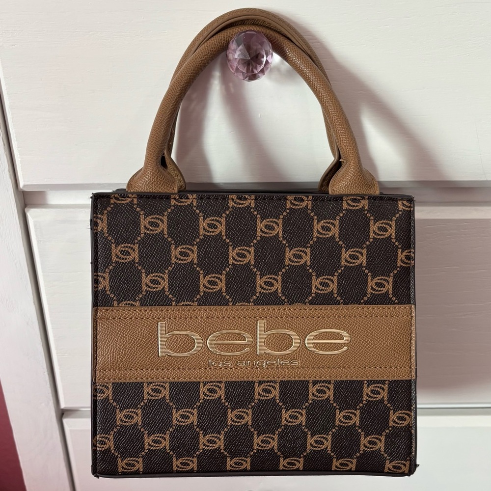 Bebe Logo Print Handbag